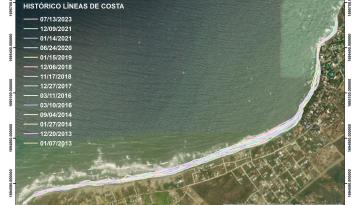 Dimar presenta diagnóstico de erosión costera en el Atlántico