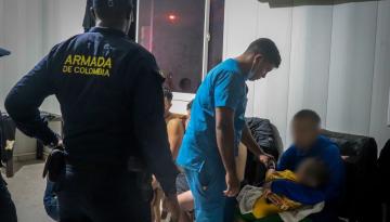 Armada de Colombia salvaguardó la vida de 15 migrantes en San Andrés