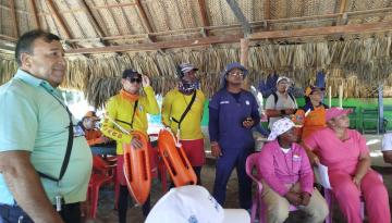 Capitanía de Puerto de Santa Marta participó en simulacro de emergencias en Playa Blanca