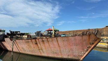Avanza proceso de reciclaje de embarcaciones en la bahía de Cartagena, para proteger el medio ambiente marino