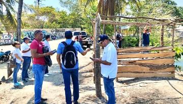 Dimar lidera acc iones de restitución de Bienes de Uso público en P layas de Coveñas
