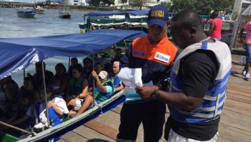 Controles de seguridad de la Dirección General Marítima en las zonas costeras y fluviales del país. 