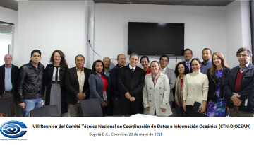 Dimar coordinó VIII Reunión del Comité Técnico Nacional de Datos e Información Oceánica 