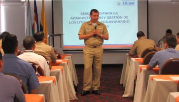 Director General Marítimo clausura seminario taller sobre Administración y Gestión de las Zonas Marino Costeras