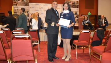 Reconocimiento a Mildred Pacheco, Orgánica de la Capitanía de Puerto de Barranquilla, por su trabajo eficiente como servidora pú