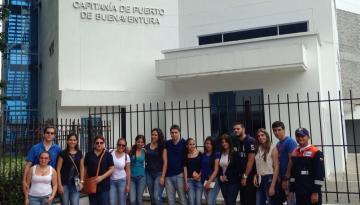 La Capitanía de Puerto de Buenaventura recibe visita de la Universidad Javeriana de Cali