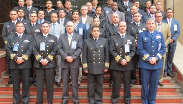 Representantes de diferentes entidades en el Primer Seminario de Búsqueda y Salvamento Marítimo