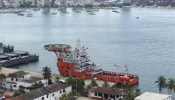 Instalada cubierta de vuelo a bordo del buque hidrográfico ARC “Caribe” 