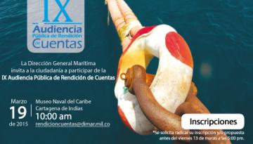 “IX Audiencia Pública de Rendición de Cuentas”.