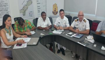 Mesa de trabajo creación del comité de Organización de Playas (Foto archivo Capitanía de Puerto de Riohacha)