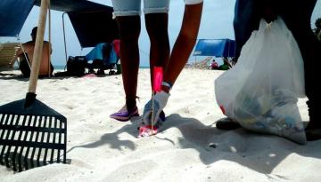 Jornada de limpieza en playas de San Andrés. 