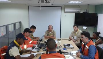 Sala de Crisis del Simulacro